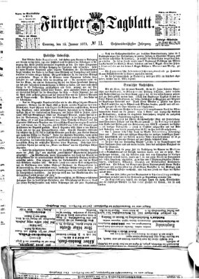 Fürther Tagblatt Sonntag 12. Januar 1873