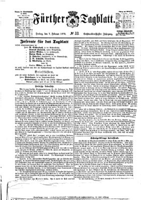 Fürther Tagblatt Freitag 7. Februar 1873