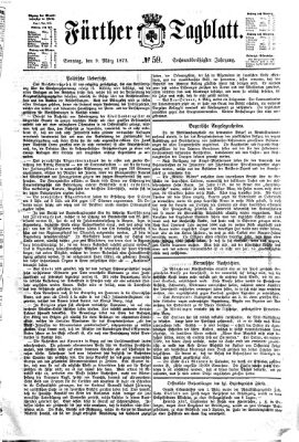 Fürther Tagblatt Sonntag 9. März 1873