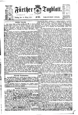 Fürther Tagblatt Dienstag 18. März 1873