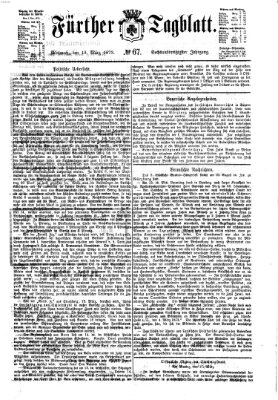 Fürther Tagblatt Mittwoch 19. März 1873