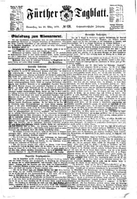 Fürther Tagblatt Donnerstag 20. März 1873