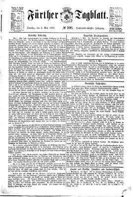 Fürther Tagblatt Samstag 3. Mai 1873