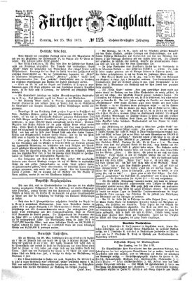 Fürther Tagblatt Sonntag 25. Mai 1873