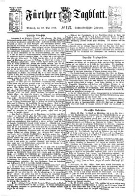 Fürther Tagblatt Mittwoch 28. Mai 1873