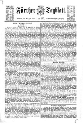 Fürther Tagblatt Mittwoch 23. Juli 1873