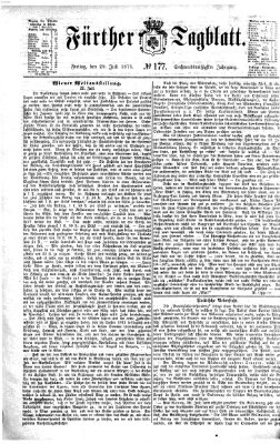 Fürther Tagblatt Freitag 25. Juli 1873