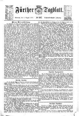 Fürther Tagblatt Mittwoch 6. August 1873