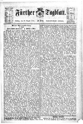 Fürther Tagblatt Dienstag 26. August 1873