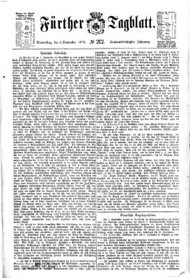 Fürther Tagblatt Donnerstag 4. September 1873