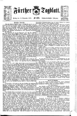 Fürther Tagblatt Freitag 19. September 1873