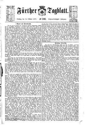 Fürther Tagblatt Dienstag 14. Oktober 1873