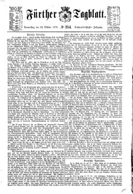 Fürther Tagblatt Donnerstag 23. Oktober 1873