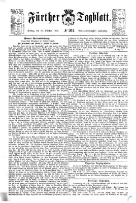 Fürther Tagblatt Freitag 31. Oktober 1873