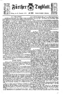 Fürther Tagblatt Dienstag 25. November 1873