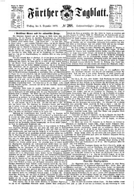 Fürther Tagblatt Dienstag 2. Dezember 1873