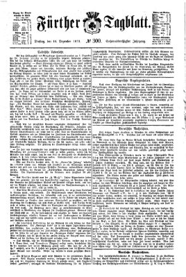 Fürther Tagblatt Dienstag 16. Dezember 1873