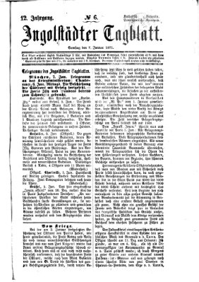 Ingolstädter Tagblatt Samstag 7. Januar 1871