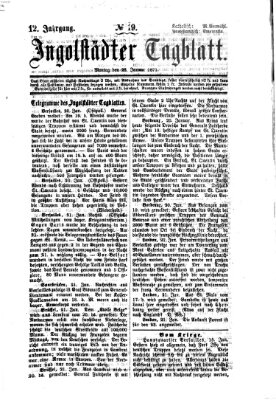 Ingolstädter Tagblatt Montag 23. Januar 1871