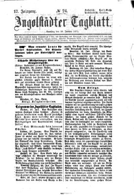 Ingolstädter Tagblatt Samstag 28. Januar 1871