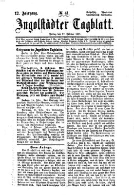 Ingolstädter Tagblatt Freitag 17. Februar 1871