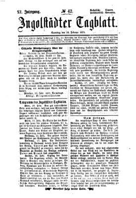 Ingolstädter Tagblatt Samstag 18. Februar 1871