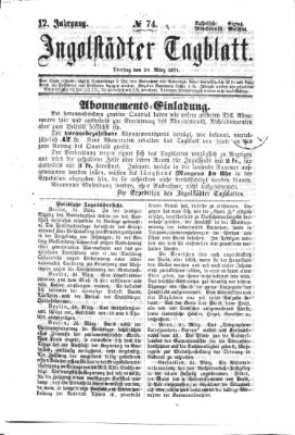 Ingolstädter Tagblatt Dienstag 28. März 1871