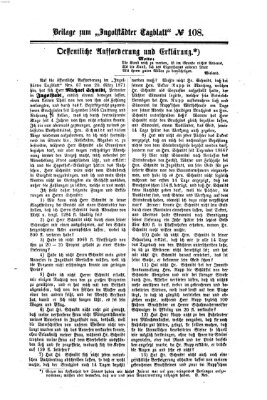 Ingolstädter Tagblatt Montag 8. Mai 1871