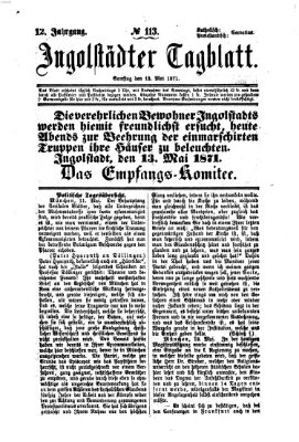 Ingolstädter Tagblatt Samstag 13. Mai 1871