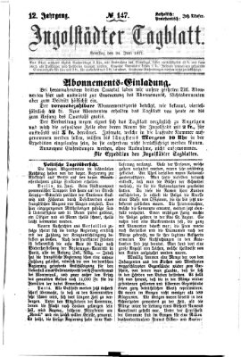 Ingolstädter Tagblatt Samstag 24. Juni 1871