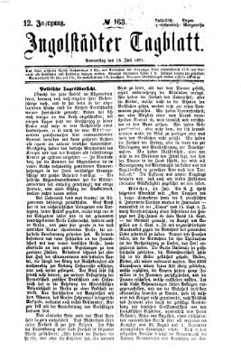 Ingolstädter Tagblatt Donnerstag 13. Juli 1871