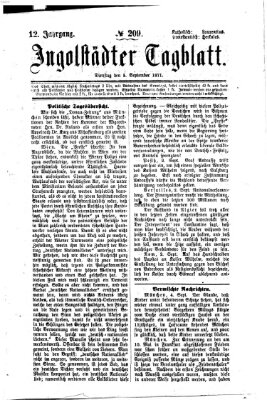 Ingolstädter Tagblatt Dienstag 5. September 1871