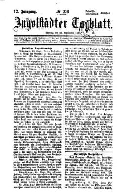 Ingolstädter Tagblatt Montag 25. September 1871