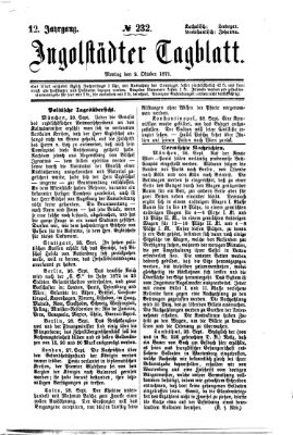 Ingolstädter Tagblatt Montag 2. Oktober 1871