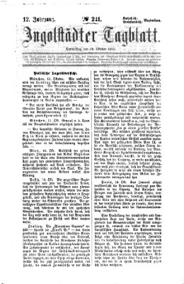 Ingolstädter Tagblatt Donnerstag 12. Oktober 1871