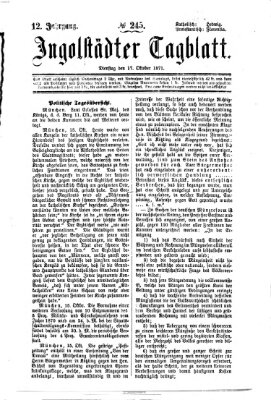 Ingolstädter Tagblatt Dienstag 17. Oktober 1871