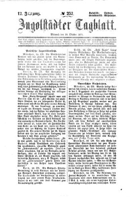 Ingolstädter Tagblatt Mittwoch 25. Oktober 1871