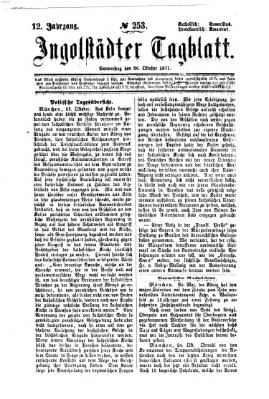 Ingolstädter Tagblatt Donnerstag 26. Oktober 1871