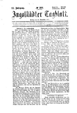 Ingolstädter Tagblatt Freitag 10. November 1871