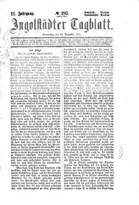 Ingolstädter Tagblatt Donnerstag 14. Dezember 1871