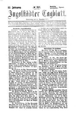 Ingolstädter Tagblatt Donnerstag 21. Dezember 1871