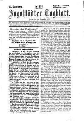 Ingolstädter Tagblatt Freitag 22. Dezember 1871