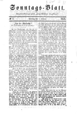 Ingolstädter Tagblatt. Sonntagsblatt (Ingolstädter Tagblatt) Sonntag 1. Januar 1871