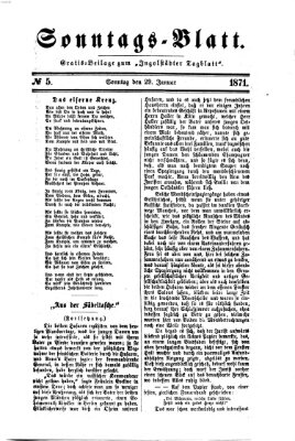 Ingolstädter Tagblatt. Sonntagsblatt (Ingolstädter Tagblatt) Sonntag 29. Januar 1871