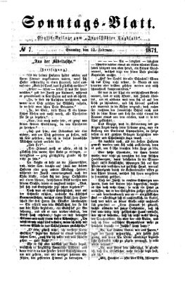 Ingolstädter Tagblatt. Sonntagsblatt (Ingolstädter Tagblatt) Sonntag 12. Februar 1871