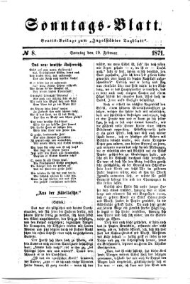 Ingolstädter Tagblatt. Sonntagsblatt (Ingolstädter Tagblatt) Sonntag 19. Februar 1871