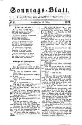 Ingolstädter Tagblatt. Sonntagsblatt (Ingolstädter Tagblatt) Sonntag 12. März 1871