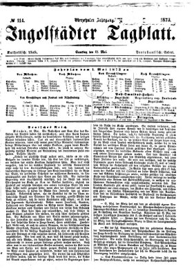 Ingolstädter Tagblatt Samstag 17. Mai 1873