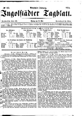 Ingolstädter Tagblatt Montag 19. Mai 1873