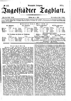 Ingolstädter Tagblatt Freitag 4. Juli 1873